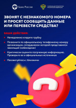 Звонят с незнакомого номера и просят сообщить данные или перевести средства?